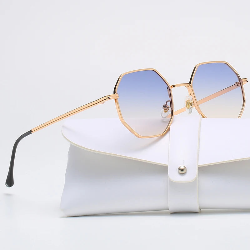 Lunettes de Soleil de Forme Polygone