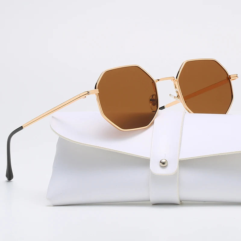 Lunettes de Soleil de Forme Polygone