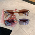 lunettes de soleil sans monture pour hommes femmes
