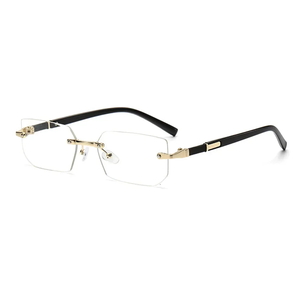 Lunettes de soleil rectangulaires sans monture