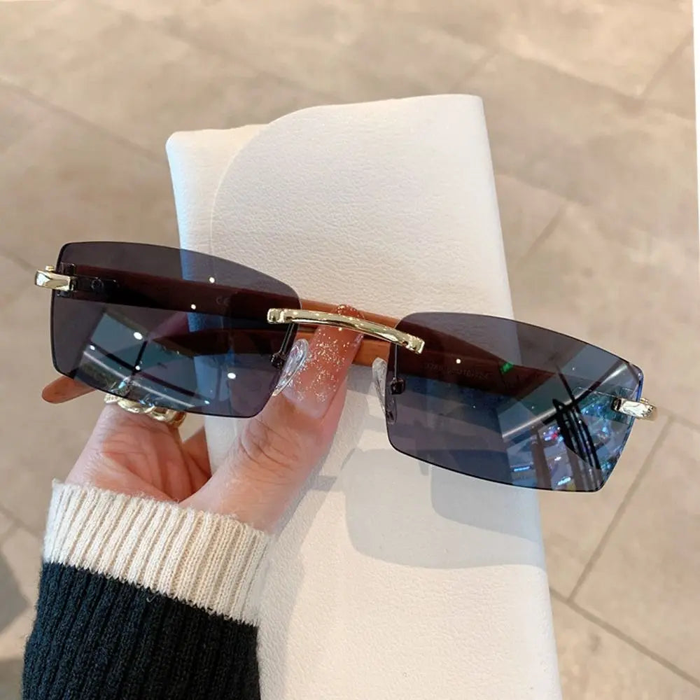 lunettes de soleil sans monture pour hommes femmes