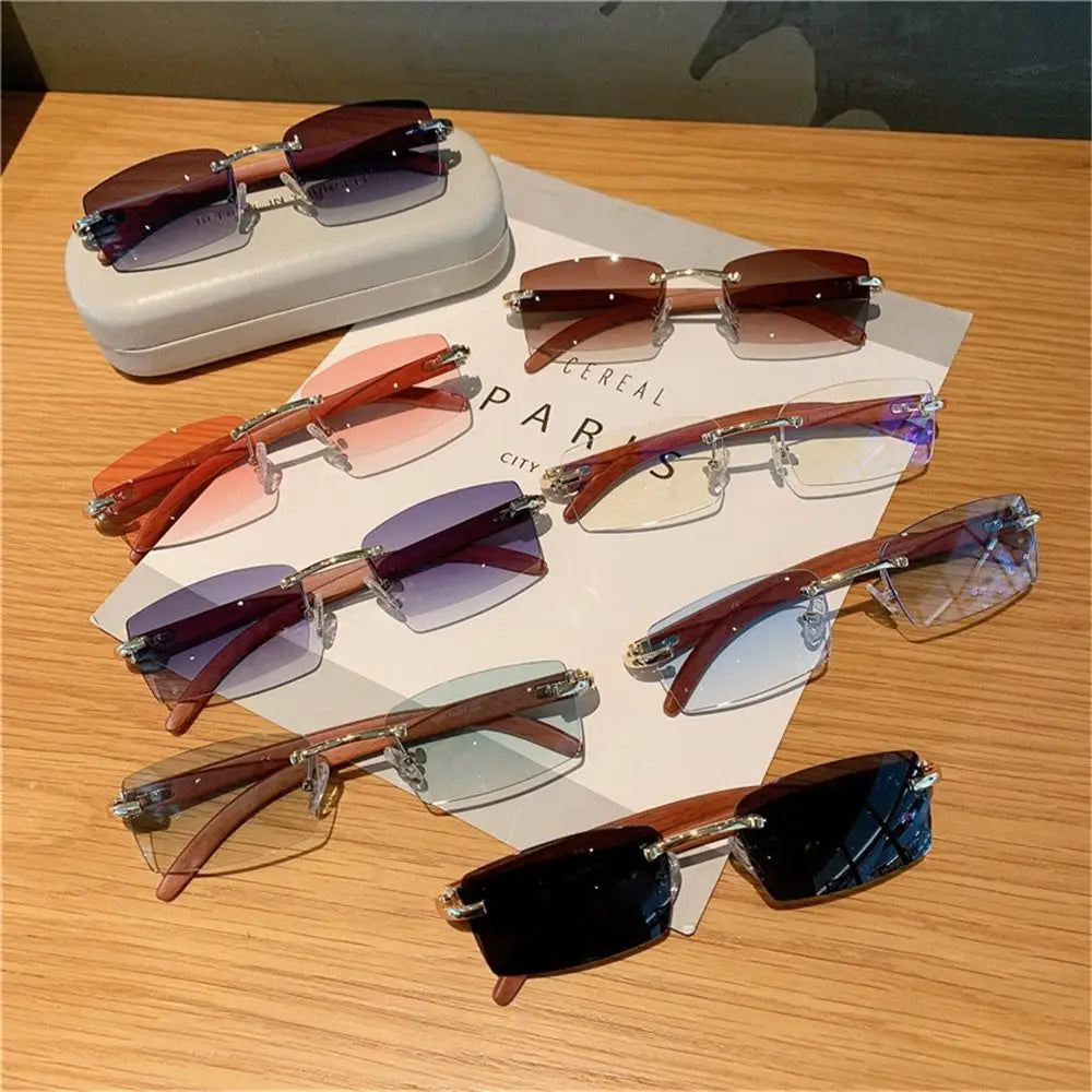 lunettes de soleil sans monture pour hommes femmes