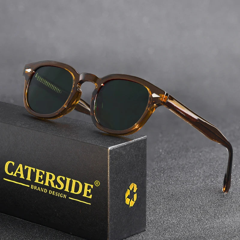 lunettes de soleil rondes rétro homme femme