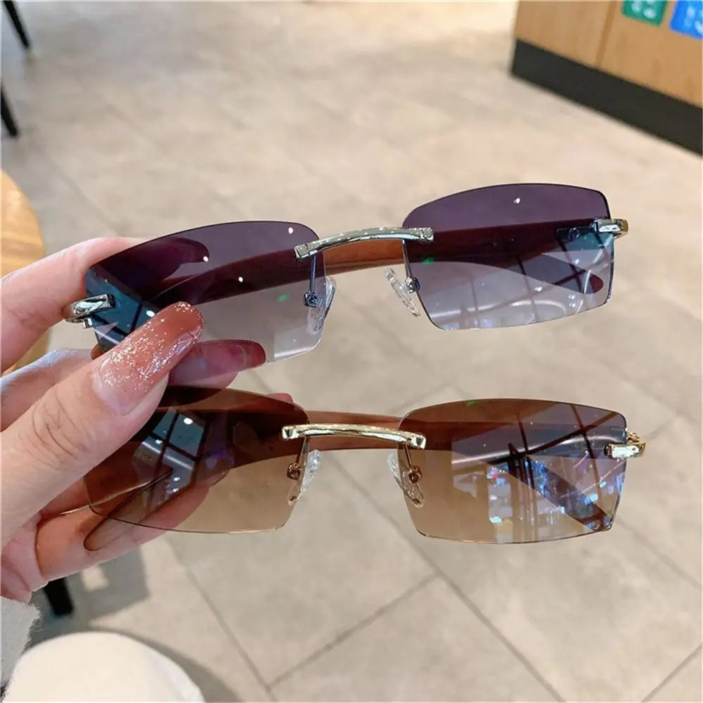 lunettes de soleil sans monture pour hommes femmes