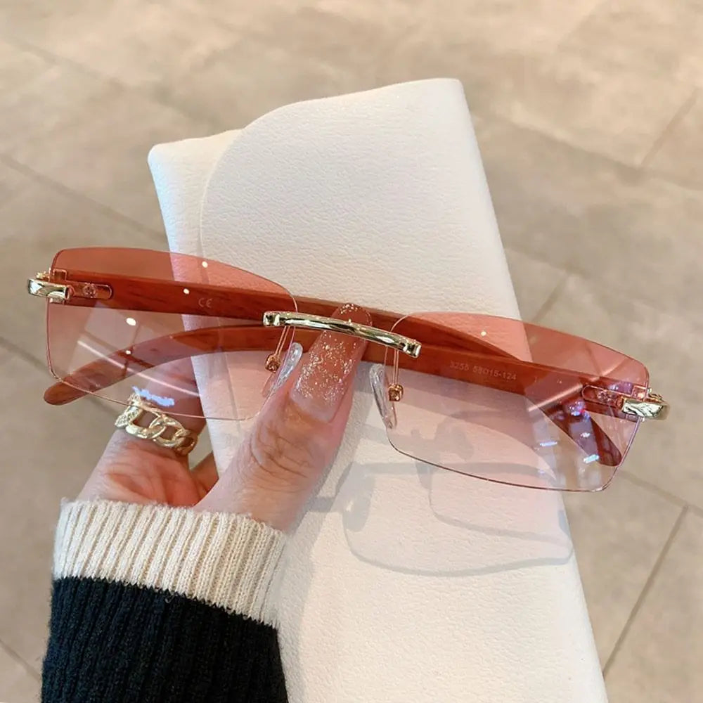 lunettes de soleil sans monture pour hommes femmes