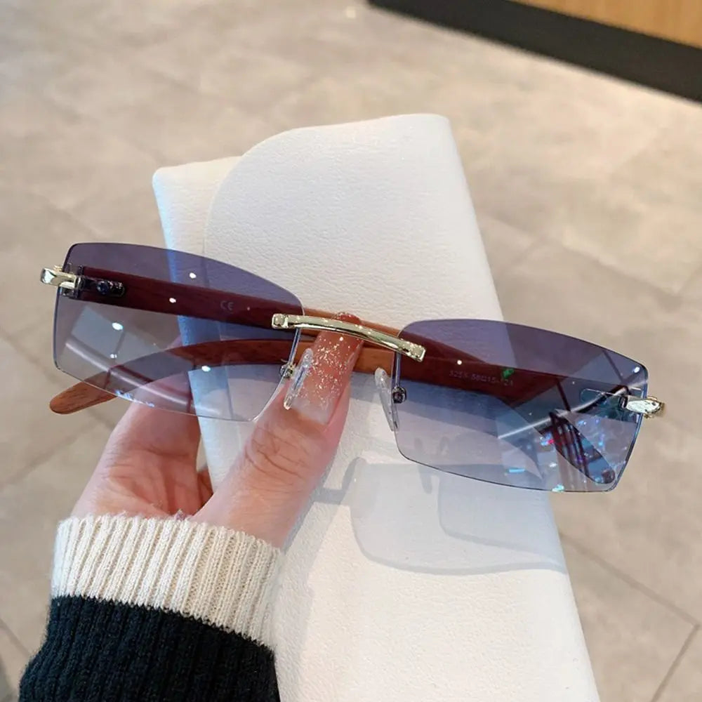 lunettes de soleil sans monture pour hommes femmes