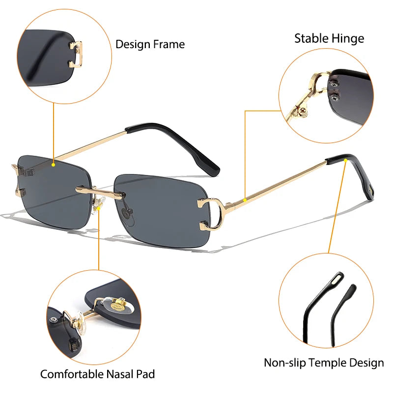 lunettes de soleil sans monture