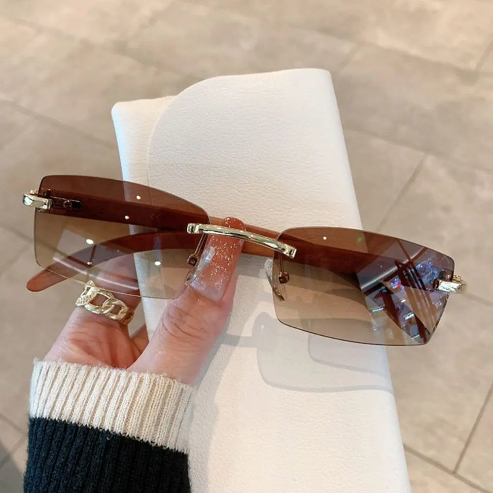 lunettes de soleil sans monture pour hommes femmes