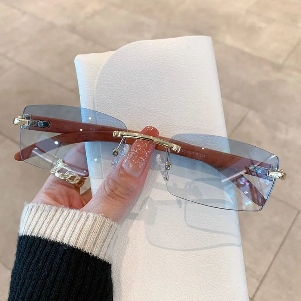 lunettes de soleil sans monture pour hommes femmes