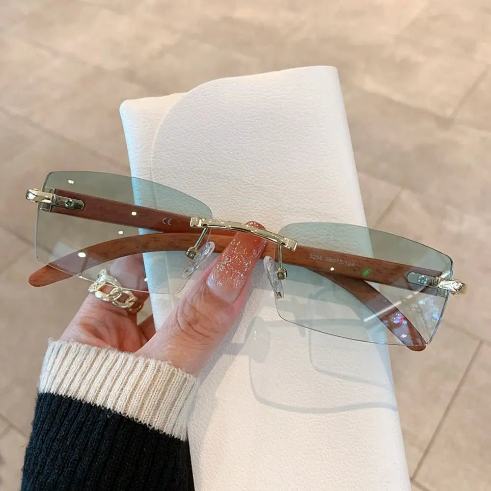 lunettes de soleil sans monture pour hommes femmes